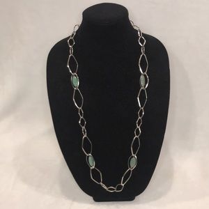 Simona Collini Stainless Steel Aventurine Necklace